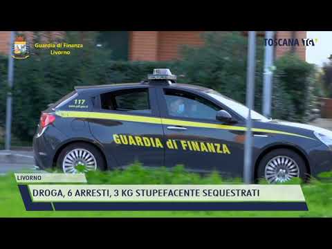 2021-05-06 LIVORNO - DROGA, 6 ARRESTI, 3 KG STUPEFACENTE SEQUESTRATI