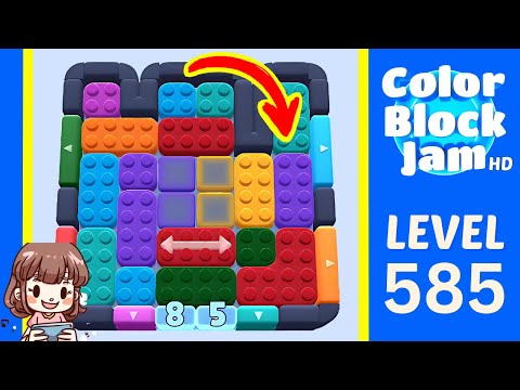 Color Block Jam Level 585 Solution Walkthrough