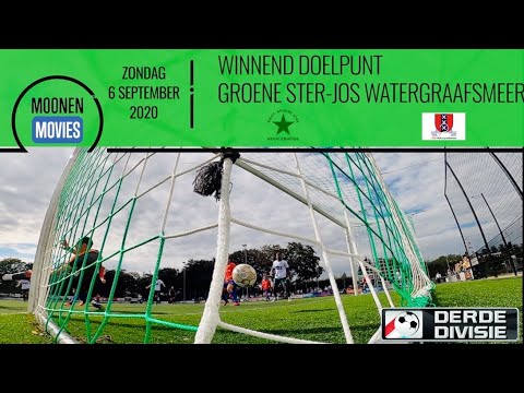 Winnend doelpunt Groene Ster-JOS Watergraafsmeer 06-09-2020