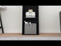 Boekenkast hout 40x30x189 cm zwart | video 1