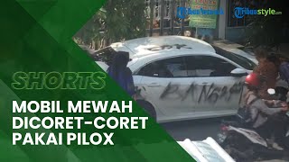 Viral Mobil Mewah Dicoret-coret Pakai Pilox, Diduga karena Parkir Sembarangan