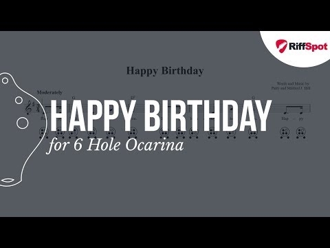 Happy Birthday 6 Hole Ocarina Tab
