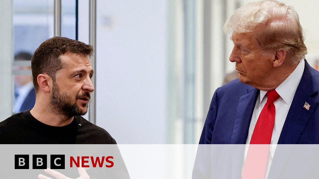 Zelensky says Trump 'living in disinformation space' created by Russia | BBC News