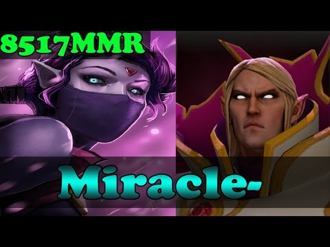 Dota 2 - Miracle- 8517 MMR Plays Templar Assassin And Invoker - Ranked Match Gameplay!