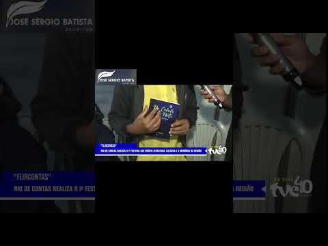 Entrevista para a TVE Bahia na Flircontas 2025, em Rio de Contas, Bahia. #poesia #entrevista #livros