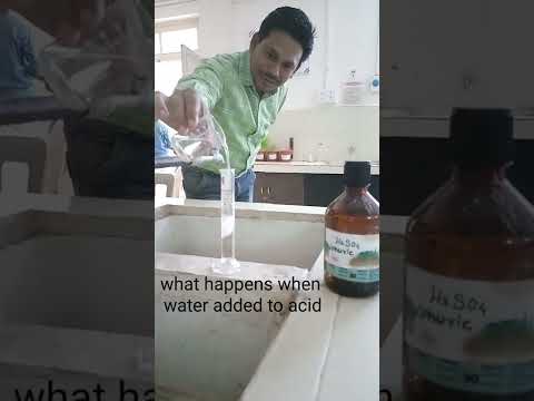 what happens when water added to acid #shorts #science #chemistry #scienceexperiment