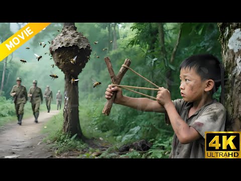 絕地反擊！7歲神童故意誘敵入叢林，一彈弓觸發蜂群，引爆炸彈滅特務！⚔️ 抗日 | Kung Fu | 功夫 | 戰爭 | 特種兵