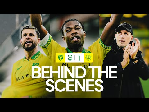 SCENES from Philippe Clement's first win as Norwich City head coach | Exclusive behind the scenes 🎥