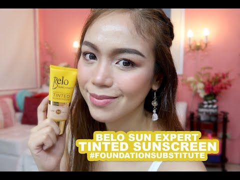 BELO SUN EXPERT TINTED SUNSCREEN REVIEW AND DEMO - candyloveart