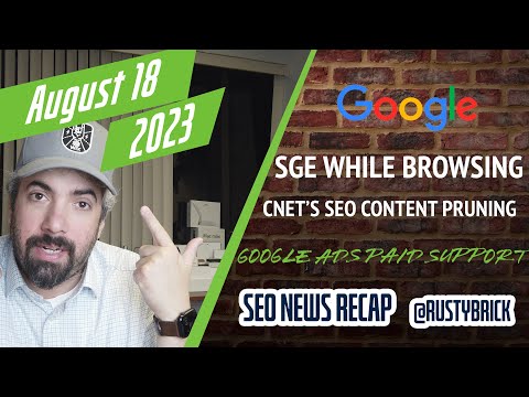 Search News Buzz Video Recap: Google SGE While Browsing, AI Content, Content Pruning, Google Ads Paid Support & More