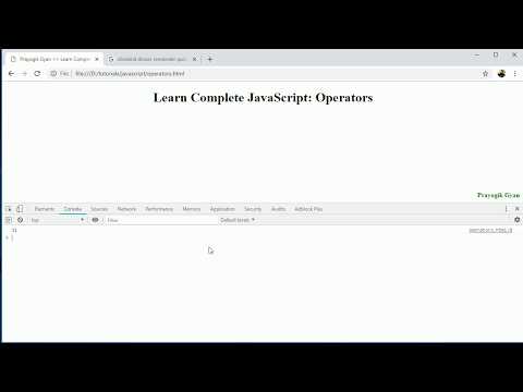 JavaScript Operators in Hindi Part2