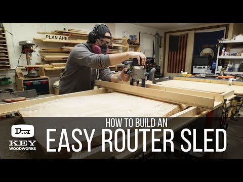 How to make a DIY Flattening Jig | Router sled