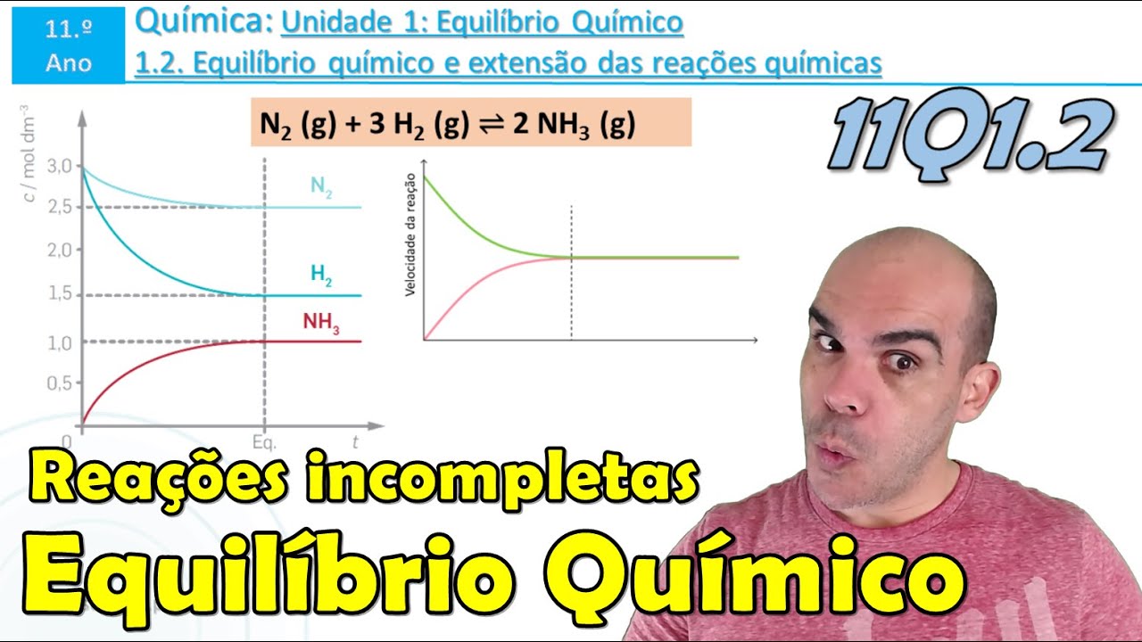 O que é um Equilíbrio Químico | Reações incompletas | Exercícios | 11Q1.2.