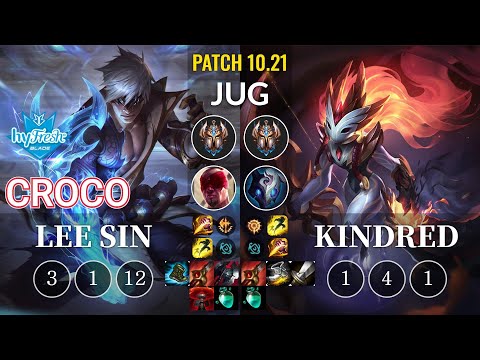 hyF Croco Lee Sin vs Kindred Jungle - KR Patch 10.21