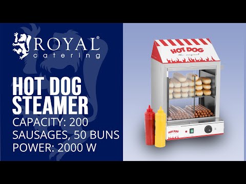 Vidéo - Cuiseur à vapeur hot-dogs - 2 000 W