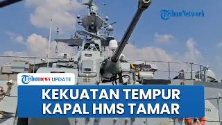 Melihat dari Dekat Meriam Otomatis & Sistem Senjata di Kapal Perang Angkatan Laut Inggris HMS Tamar