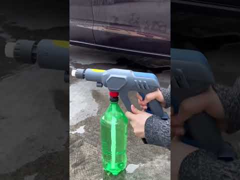 Forget Hoses! This Portable Pressure Washer Runs on a Plastic Bottle!