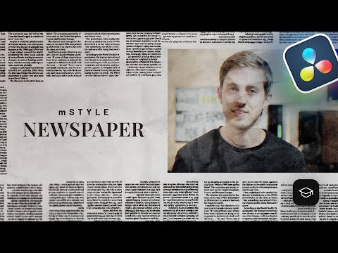 Creating newspaper effects in DaVinci Resolve — mStyle Newspaper DVR Tutorial — MotionVFX
