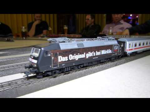 31. Stummi-Treff WN,  08 - BR 120 159-9 (Märklin 37530), Lok mit Werbelackierung '150 Jahre Märklin'