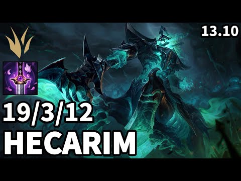 Hecarim Jungle vs Nidalee - KR Grandmaster | Patch 13.10
