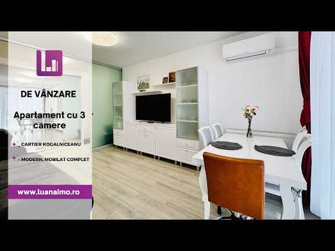 Apartament 3 camere de vanzare | mobilat utilat | Kogalniceanu | etaj 1 | video — Video
