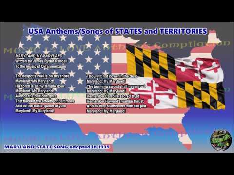 Maryland State Song MARYLAND, MY MARYLAND with music, vocal and lyrics