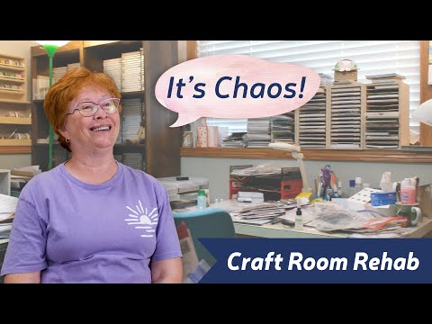 Sue's Craft Room Rehab transformation