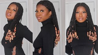 NO EXTENSIONS- Mini Twists & Beads on your Natural Type 4 Hair