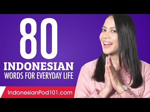 80 Indonesian Words for Everyday Life - Basic Vocabulary #4