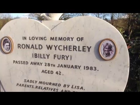 Billy Fury Grave Mill Hill London 33 years after death
