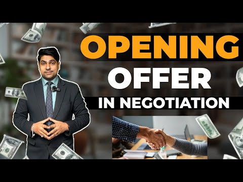 Negotiation – Importance of Opening Offer
