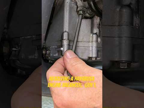 Quickly Adjust A Hayabusa Engine Balancer #hayabusa #suzukihayabusa