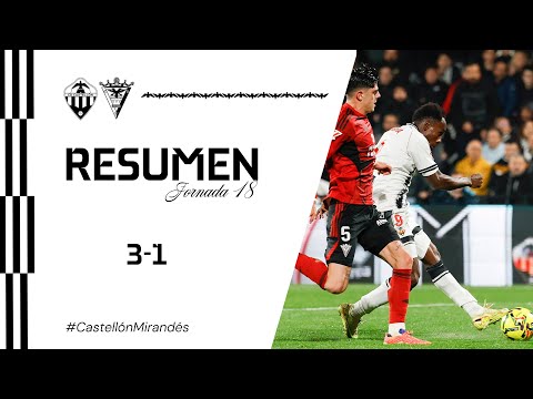 Resumen J18: CD Castellón 3-1 CD Mirandés (15-12-2025)