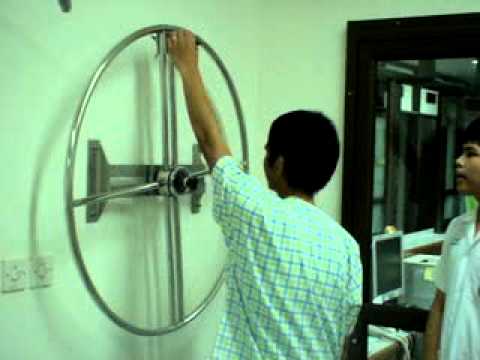 Shoulder wheel physiotherapy