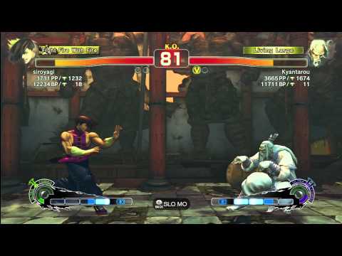 SSF4 AE Japanese Ranked: siroyagi(Yang) vs Kyantarou(Gen)