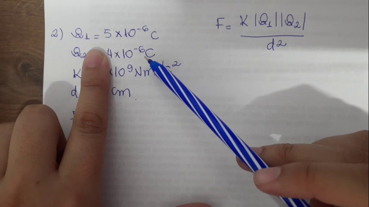 Física - Cálculo de força elétrica - Jaqueline Garcia