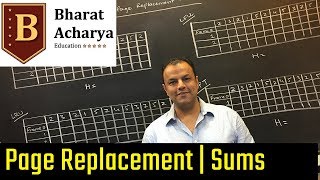 COA | Numericals on Page Replacement Policies | Bharat Acharya Education
