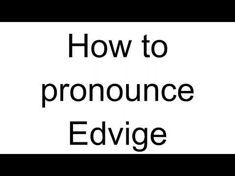 How to Pronounce Edvige (Italian)