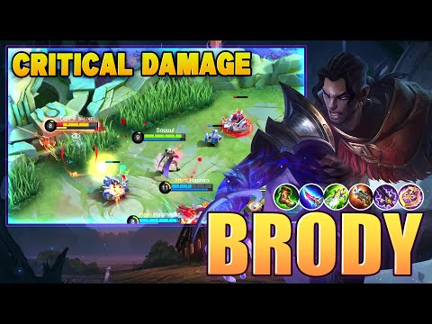Brody Critical Damage Build! Top Global Brody by Souuul ~ Mobile Legends