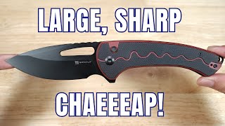 NEW 2025 SENCUT SQUIGGY KNIFE REVIEW – INSANE NEW LARGE BUDGET FOLDING EDC KNIFE! UNDER $50