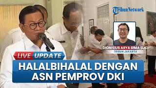 Hari Pertama Kerja, Pemprov DKI Jakarta Gelar Halalbihalal, ASN Padati Balai Kota, Antre Sejak Pagi