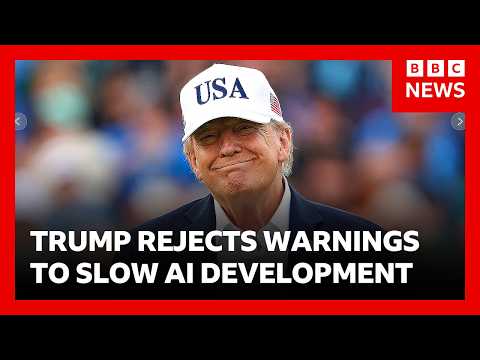 Donald Trump dismisses AI warnings saying his goal is beating China