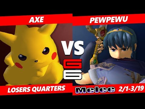 Genesis 6 SSBM - Tempo | Axe (Pikachu) Vs. CLG | PewPewU (Marth) Smash Melee Tournament LQ