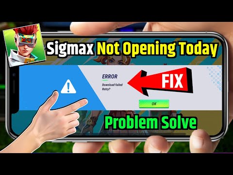 😥 sigmax game not opening | Sigmax Game error problem | Sigma game download failed Retry Problem