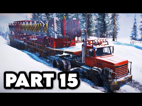SNOWRUNNER Gameplay Walkthrough Part 15 - LARGEST AND HEAVIEST DELIVERY