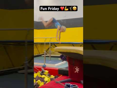 Fun Friday practice ❤️💪🐝#vault #fun #gymnast #gymlife #love #friends #gymmotivation #friends
