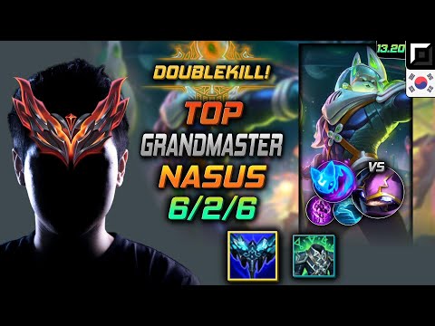 Nasus Top Build Everfrost Summon Aery - LOL KR GrandMaster Patch 13.20