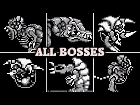 Metroid 2: Return of Samus - All Boss Fights & Best Ending (No Damage)