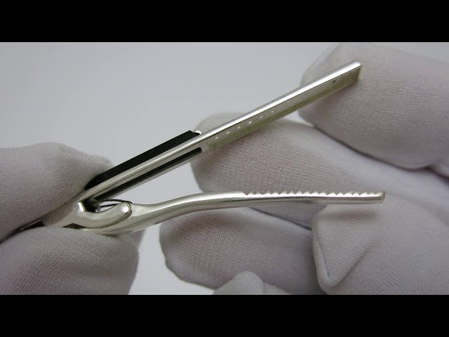 Серебряный зажим для галстука из2 Видеообзор