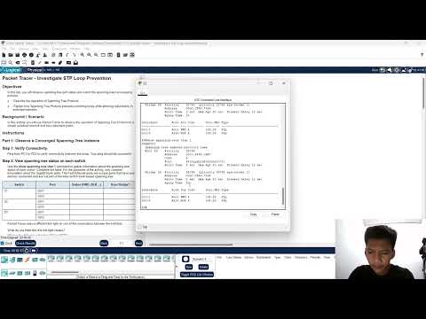 5.1.9 packet tracer   investigate stp loop prevention